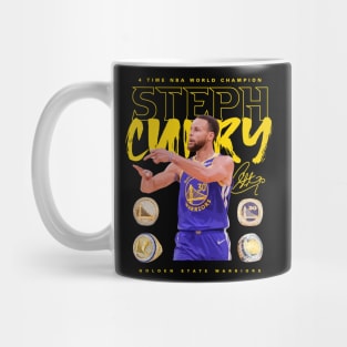 Steph Curry 4 Rings Mug